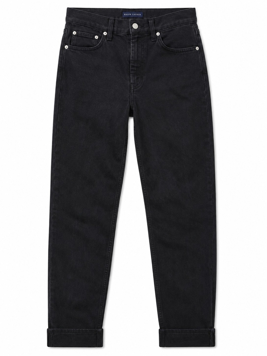 Zara Denim - Zara Womens Black Straight High Waist Button Jeans Sz 29
